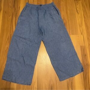 Eileen Fisher Women's Delave Wide-Leg Linen Pants Sz XS